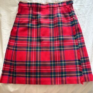 Scottish Red Plaid Women's Skirts